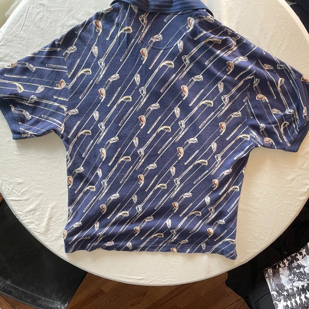 Dockers Men’s Golf Polo Shirt – Size L | Navy Blue, 100% Cotton, Made in USA - Picture 4 of 8